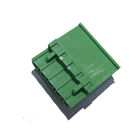 Πράσινοι τελικοί φραγμοί Connnector 5,08 πίσσα PA66 χρώματος χωρίς κασσίτερο ROHS μεταλλινών αυτιών