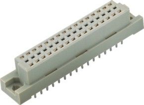 48 ευθεία ΕΜΒΥΘΙΣΗ PBT DIN 41612 καρφιτσών γκρίζος 2.54mm Ευρώπη συνδετήρας τύπων συνδετήρων PBT