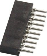Επιγραφή WCON 1.27mm γύρω από καρφιτσών αντι δόνηση 10 καρφιτσών επιγραφών τη θηλυκή με το μανίκι ορείχαλκου