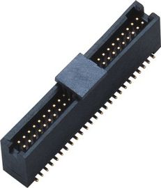 μαύρο πλαστικό 1,27 επιγραφή 50Pin SMT LCP κιβωτίων με Diff.Post υψηλής θερμοκρασίας υλικό ROHS