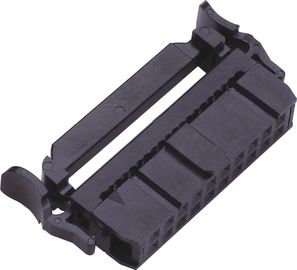 συνδετήρας υποδοχών υπόλοιπου κόσμου IDC 2.54mm διπλός με το SR ένα δευτερεύων ορείχαλκος Sel Au/Sn 06~64P επαφών