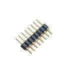 WCON 2.54mm στρογγυλός συνδετήρας καρφιτσών κατ' ευθείαν 1 * χρυσή λάμψη Χ 3,0 Λ 11,96 40P μαύρο ROHS