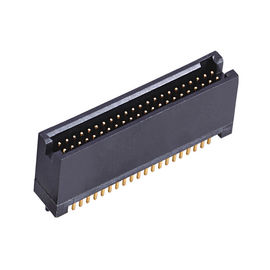 μαύρο πλαστικό 1,27 επιγραφή 50Pin SMT LCP κιβωτίων με Diff.Post υψηλής θερμοκρασίας υλικό ROHS