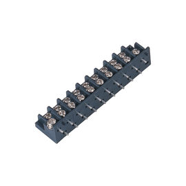 7.62mm μαύρος καλυμμένος Sn 25%GF UL94V-0 τελικών φραγμών ενιαίος ορείχαλκος σειρών PA66