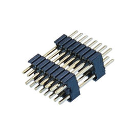 1.27mm καρφιτσών επιγραφών διπλός πλαστικός PA9T συνδετήρων διπλός συνδετήρας καρφιτσών PCB υπόλοιπου κόσμου μαύρος