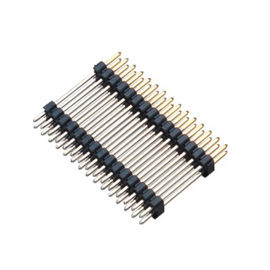 1.27mm καρφιτσών επιγραφών διπλός πλαστικός PA9T συνδετήρων διπλός συνδετήρας καρφιτσών PCB υπόλοιπου κόσμου μαύρος