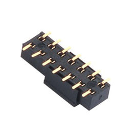 SMT 2.54mm θηλυκός ενιαίος υπόλοιπος κόσμος συνδετήρων PA9T UL94V-0 επιγραφών