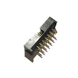 2.00 κιβωτίων συνδετήρων ευθύς PCB πινάκων χρυσός συνδετήρας επιγραφών λάμψης αρσενικός