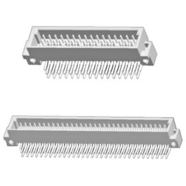 2.54mm DIN 41612 πιάτο στο πιάτο σύνδεση υποδοχών συνδετήρων PBT UL94V-0 ευρωπαϊκή