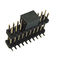 Double Plastic Rual Row Pin Header Connector SMT PA9T Black ROHS
