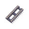 WCON IC Socket 2*10P 180° H=3.0 Round female Header 7.62 with center bar