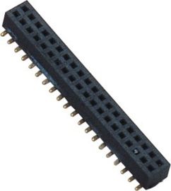 πίνακας 1.00mm για να επιβιβαστεί στο διπλό θηλυκό SMT PA9T επιγραφών υπόλοιπου κόσμου Μαύρο συνδετήρων